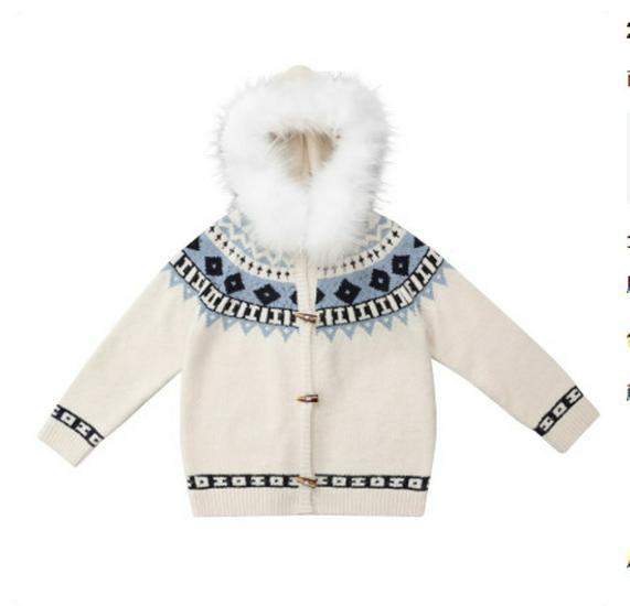 Мужской шерстяной кардиган с капюшоном в стиле Fair Isle: Ретро-стиль, плотный и теплый, с пуговицами-рожками, для осени/зимы.