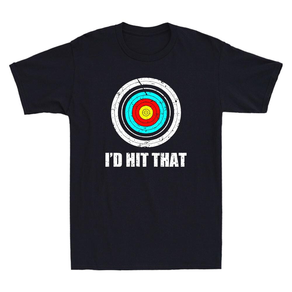 I'd Hit That Funny Archery Shooting Target Vintage Men's Short Sleeve T-shirt