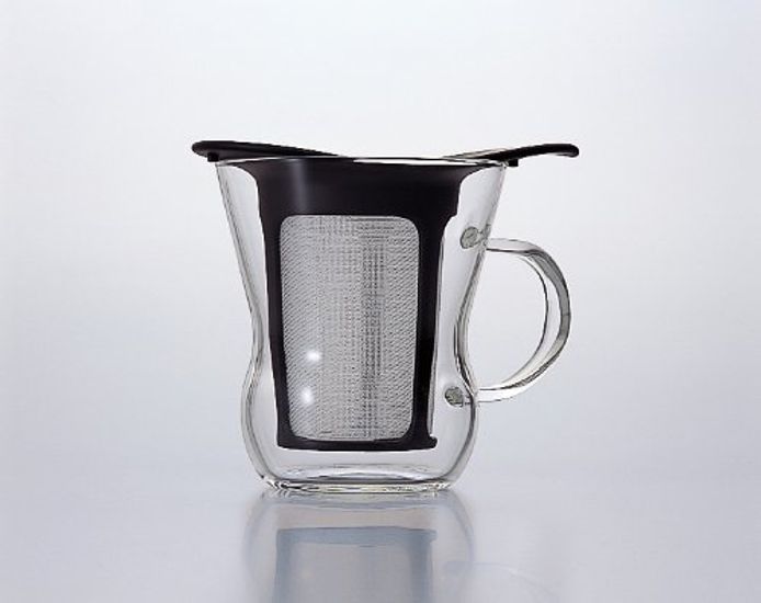 Чайник HARIO One Cup 200 мл, черный, сделано в Японии, подарочный OTM-1B
