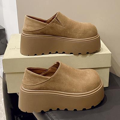 Модные Новые Модные Лоферы для Женщин Британский Стиль Кожаная Обувь Толстая Подошва Обувь для Школьниц Корейская Мода Zapatillas Mujer 7СМ