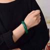15 мм натуральный зеленый халцедон узорчатый браслет модный агатовый браслет с подвесками нефритовый браслет женский подарок