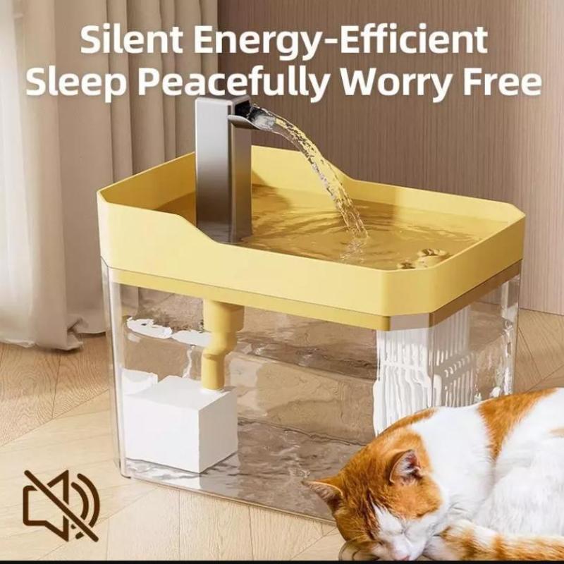 Automatic Pet Dog Cat Water Dispenser Fountain Pet Dog Cat Water Loop Mute Pump Smart Pet Bowl 1.5L