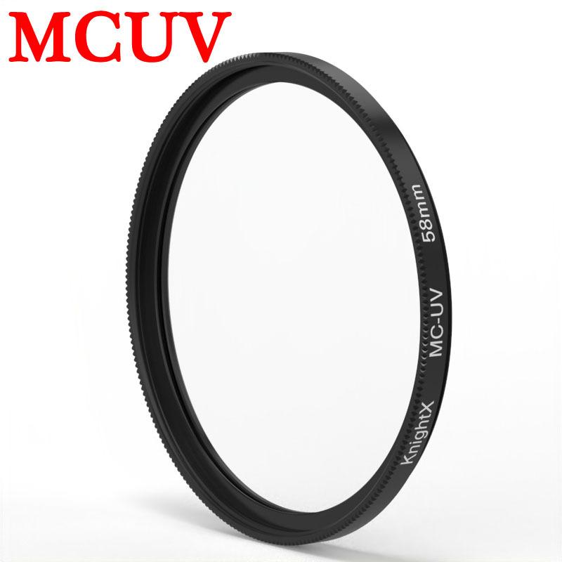 KnightX УФ Фильтр HD MC Фильтр для объектива камеры Для canon sony nikon dslr 200d light d70 18-135 аксессуары фото 50d 52мм 58мм 67мм