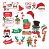 38pcs Christmas Party Photo Props Party Christmas Hat Socks Beard Antlers Decoration