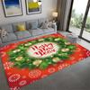Рождественский красный снежинка Happy Party ковер для гостиной, спальни, украшение для детской комнаты, ковер для домашнего коридора, коврик для передней двери, коврик для приветствия
