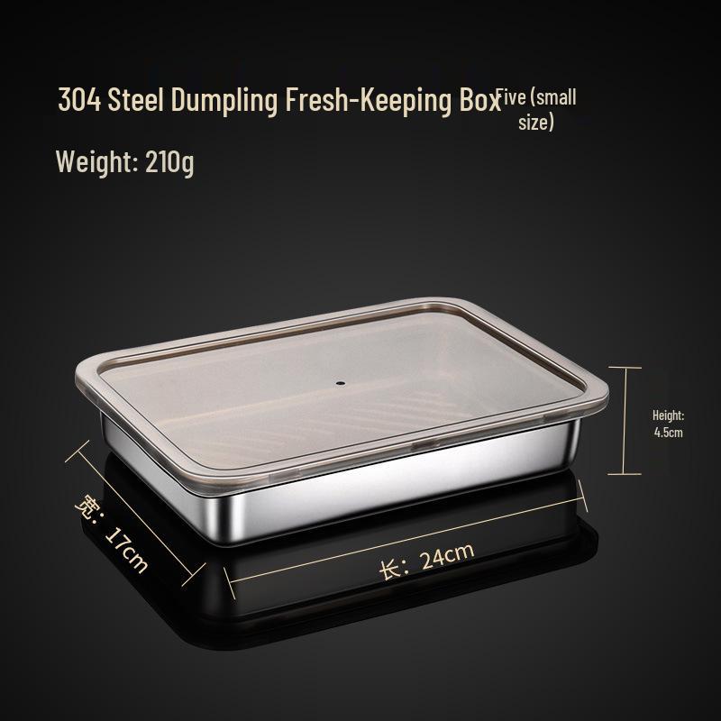 Поднос из нержавеющей стали 304 пищевого класса для пельменей и вонтонов - Безопасен для морозильной камеры и холодильника