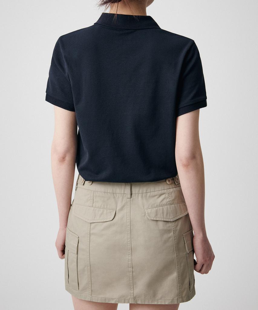 MUSINSA STANDARD WOMAN Women'S Pique Polo Shirt [Navy]