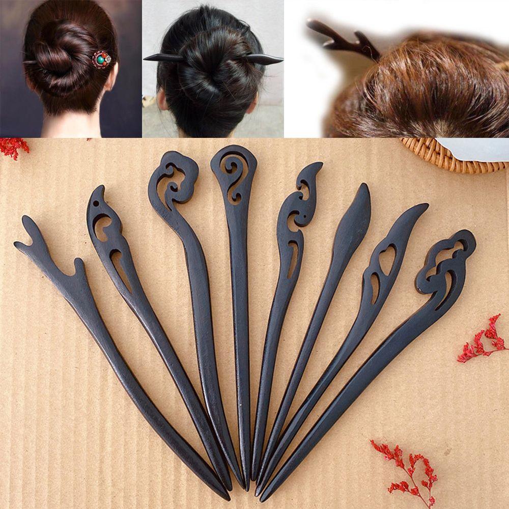 Women Hair Care Carved Handmade Styling Tools Hairpin Hair Accessories Chopstick Hair Stick