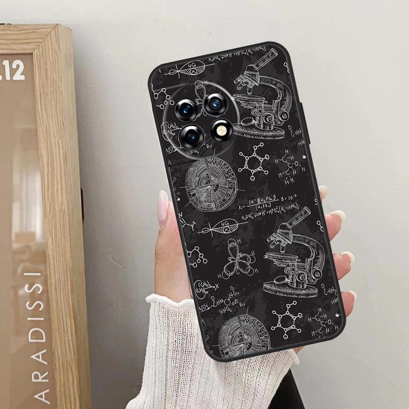 Biology and Chemistry Case For OnePlus 11 12 9 10 Pro 9R 10R 10T 12R OnePlus Nord N30 N20 N10 CE 4 2 3 Lite Cover