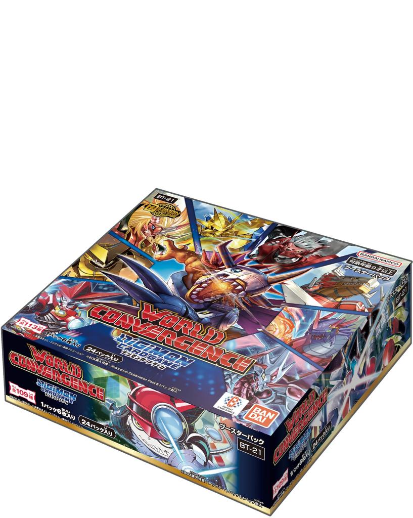 Bandai Digimon Card Game Бустерный набор WORLD CONVERGENCE 24 пакета [BT-21] (BOX)