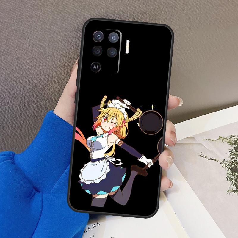 Чехол Miss Kobayashi's Dragon Maid для OPPO Find X5 X3 Pro A15 A74 A54 A94 A93 A91 A5 A9 A31 A53 2020 A53S A52 A72, чехол