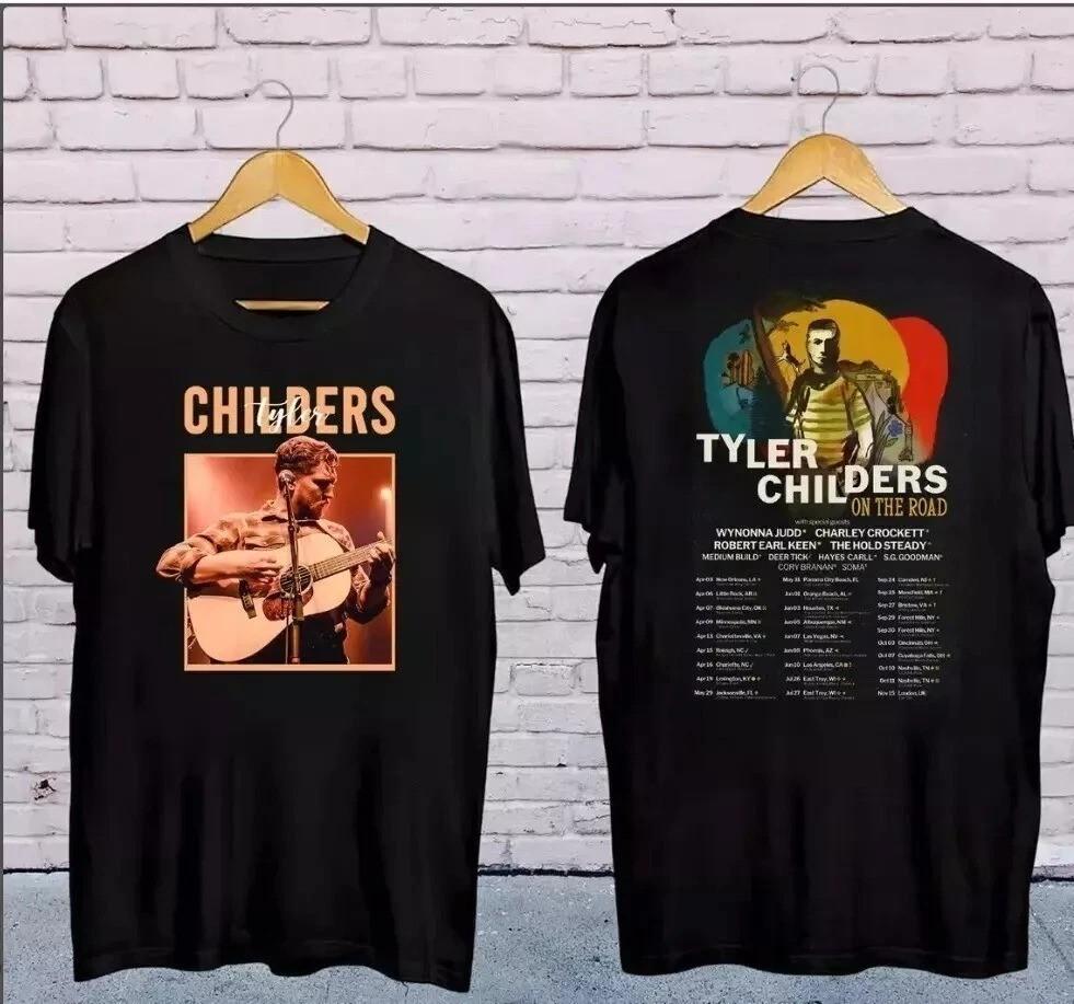Футболка 2025 Tyler Childers On The Road Tour, Футболка с графикой Tyler Childers