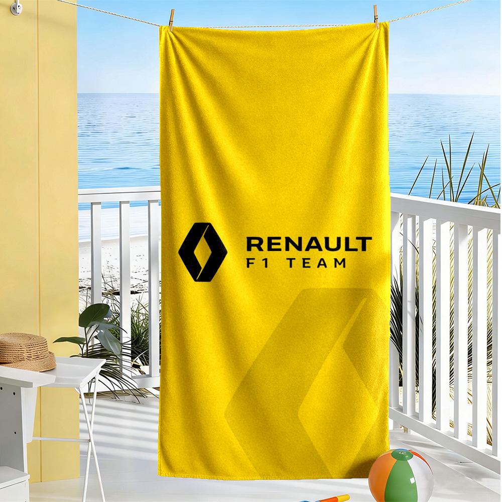 Renault Beach Towel Super Soft Microfiber Quickdry Fabric Comfortable Lightweight Perfect for Traveling Yoga Camping and Swimming