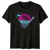 Retro Sunset Palm Tree Graphic 80s Nostalgic T-Shirt