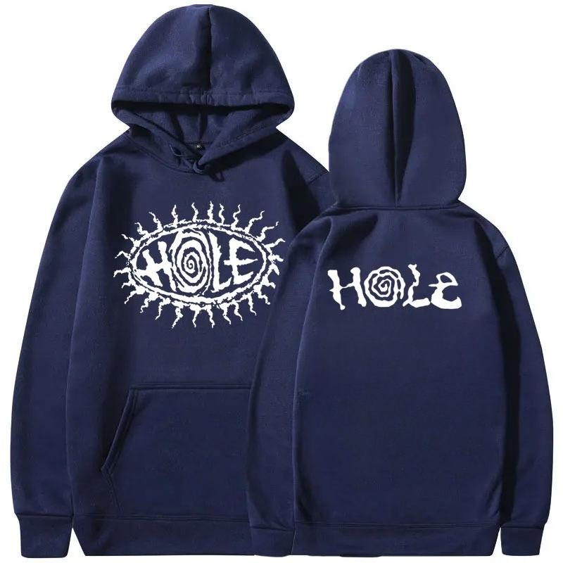 Альтернативная гранж-рок группа Hole Кортни Лав Толстовка с двусторонним принтом Мужская готическая винтажная толстовка Мужская одежда