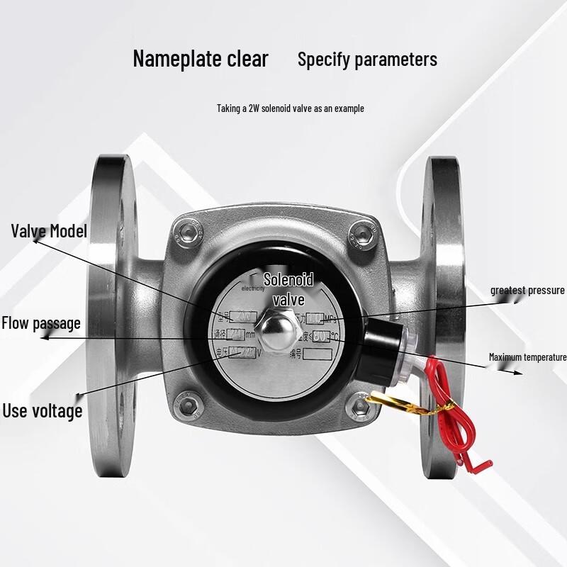 MaiDian 304 Stainless Steel Diaphragm Flange Solenoid Valve
