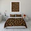 Leopard Print 3-Piece Bedding Set Bedding set (1 duvet cover, 2 pillowcases, duvet not included)