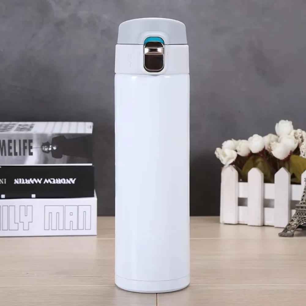 Stainless Steel Thermal Mug 500ML Capacity Bouncing Cover Thermo Cup large Capacity Temperature Retention Coffee Mug