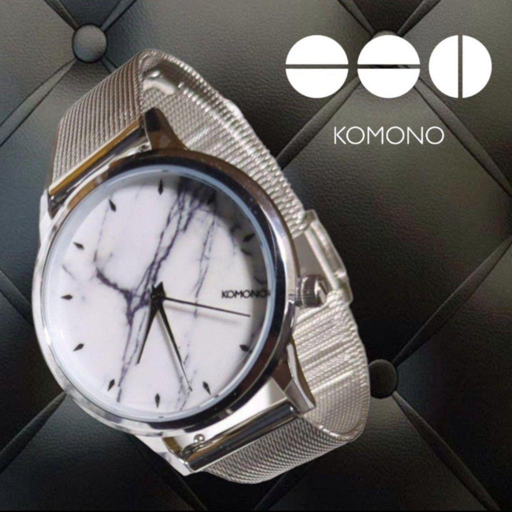 Б/У Новый KOMONO LEXI ROYALE SILVER WHITE MARBLE Женские часы Komono Lexi Royal