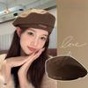 1 шт. Берет женский осенне-зимний японский ретро универсальный с буквенным принтом для маленького лица восьмиугольная шляпа маленькая ароматная шляпа-тыква