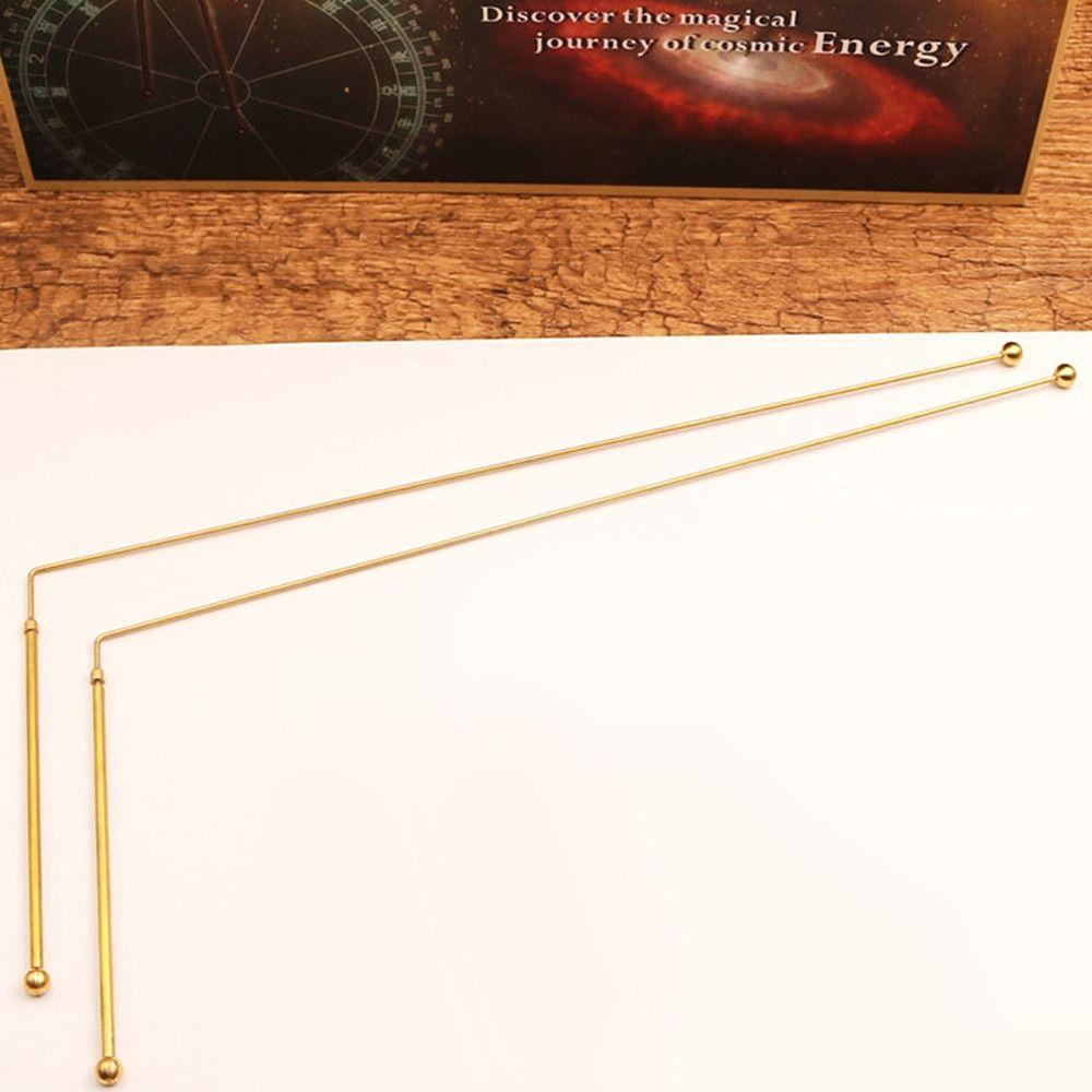 2Pcs Professional Dowsing Rods Adjustable Divination Rod Soul Communication