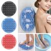 Exfoliating Shower Massage Suction Cup Pad Multi-function Rub Back Foot Wash Brush Silicone Non-Slip Bathing Body Scrubber Mats