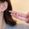 Серебряные Серьги-Гвоздики Маленькие Сияющие Звезды из Циркония Новогодние Серьги Дизайнерские Серьги