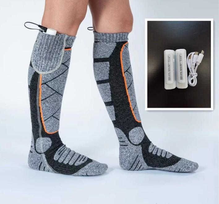 Heating Socks for Winter with USB Charging and Insulation Cotton Heating Socks Ski Electric Heating Socks
