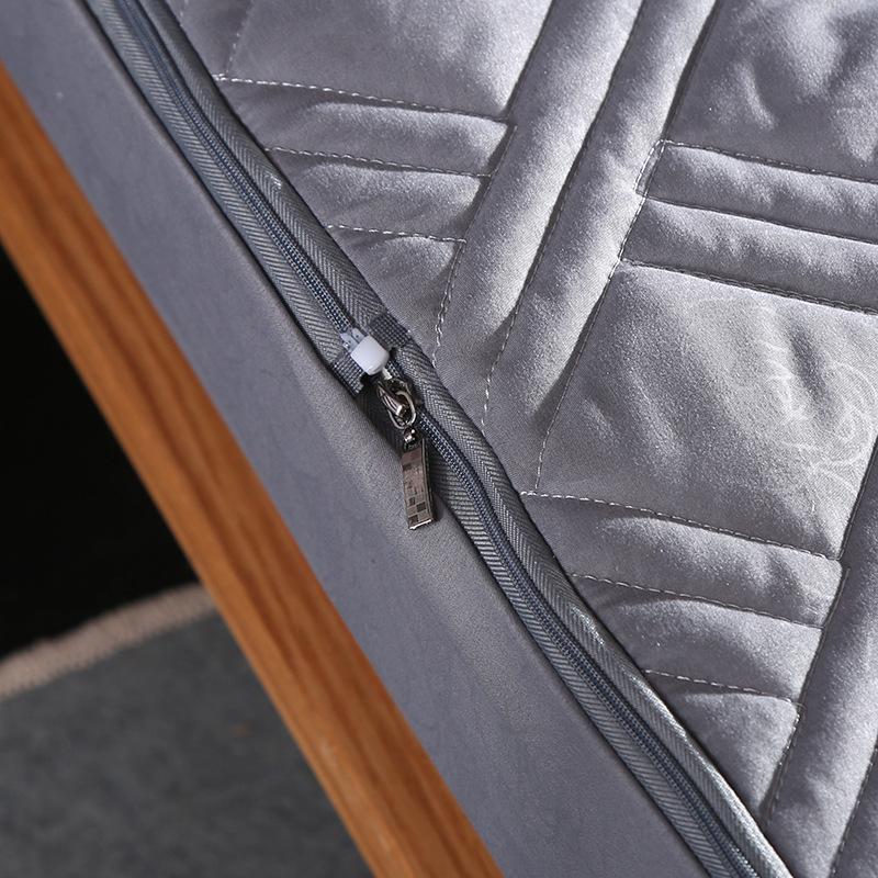 Съемный шестисторонний стеганый наматрасник «все включено» King Queen, мягкий топпер, однотонный защитный чехол для матраса для кровати