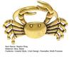 Yousheng Crab Napkin Ring, Reusable Metal Napkin Holder, Coastal Crab Napkin Holder for Summer Gatherings Beach House Parties