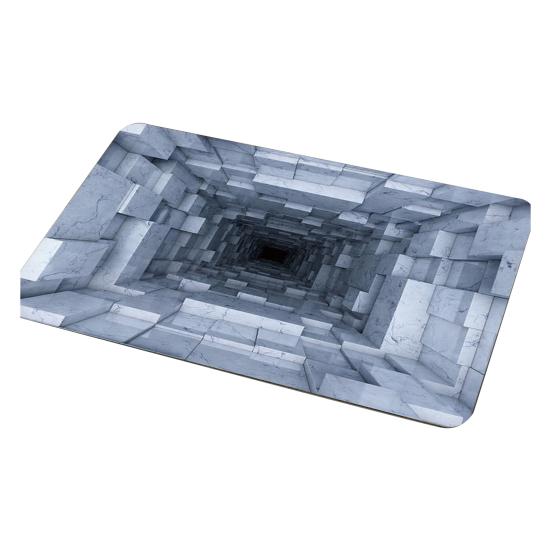 3D Ковер с оптической иллюзией, Реалистичный рисунок ямы, Напольный коврик, Впитывающий, Нескользящая основа, Коврик для двери