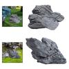 Fake Rock High Fidelity Ornament Lightweight Versatile Decorating Gray Landscape Rock for Indoor Stations Aquarium Yard Hotels
