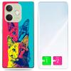 Etui Do Oppo A5 Pro Obudowa Foto Case Plecki Grafika Kotki + Szkło 9H