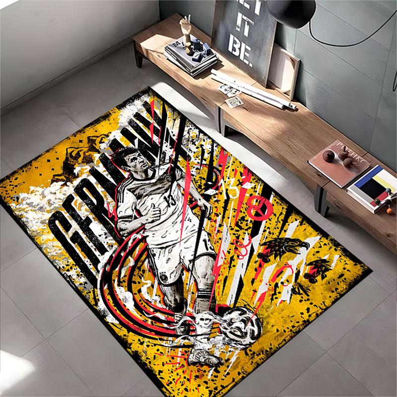 Soccer Player Germany Design suitable as a non-slip mat for the living room or bedroom sofa