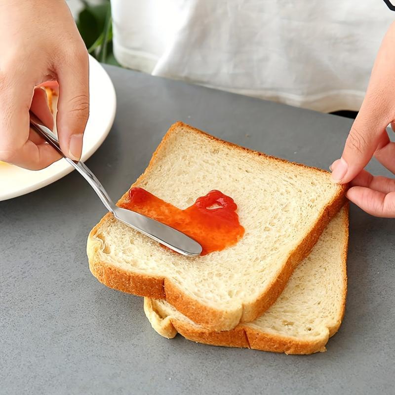 4Pcs Stainless Steel Butter Cheese Spreader Multiuse Butter Shovel Bread Spreader Kitchen Tableware 6