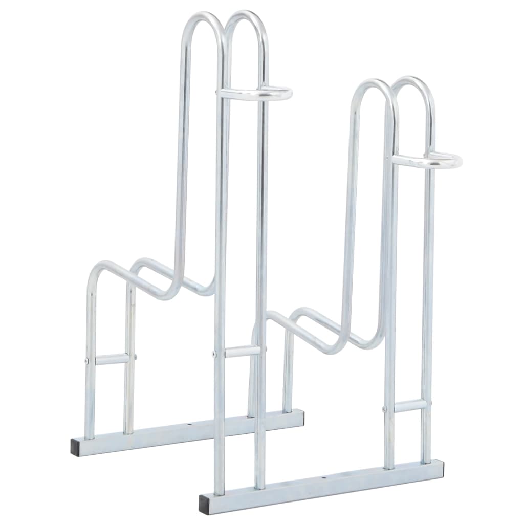 2 Bike Freestanding Bike Stand Galvanized Steel