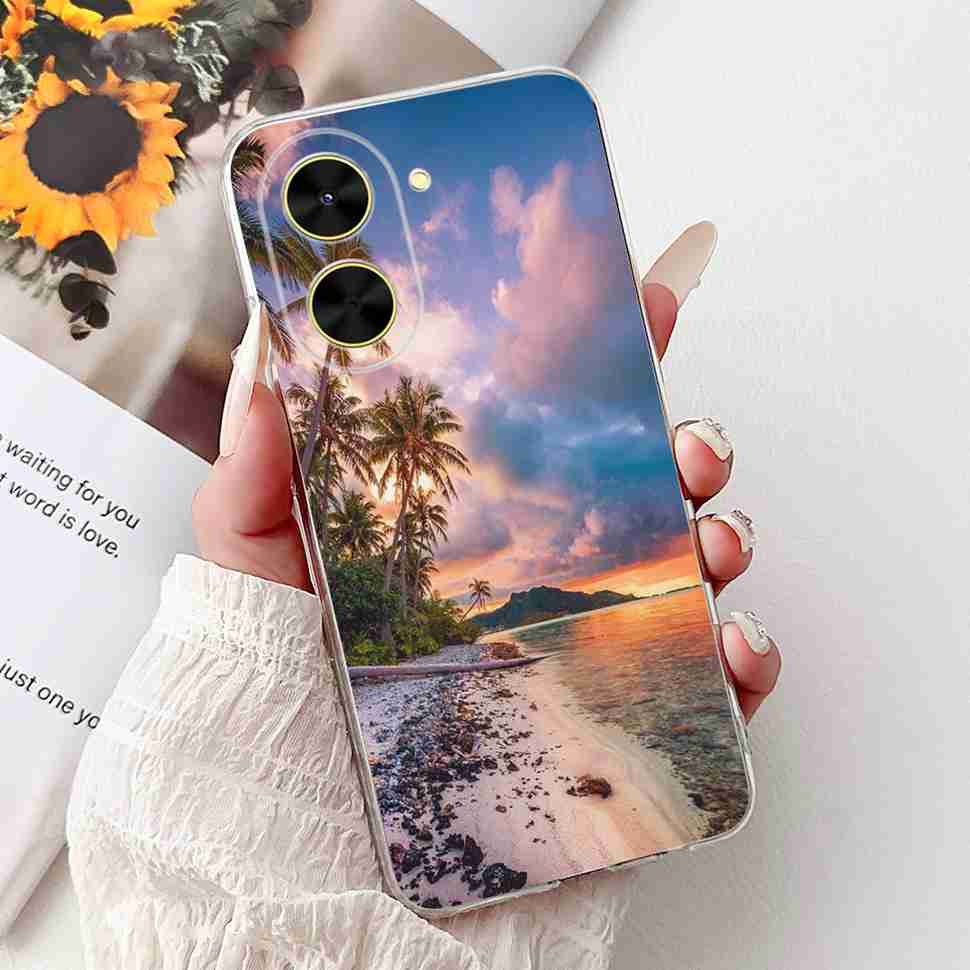 For Xiaomi Redmi A5 NFC Casing Pink Pattern Cover Soft Silicone Phone Case For Redmi A5 RedmiA5 NFC A5NFC 5G Protectors Bumper