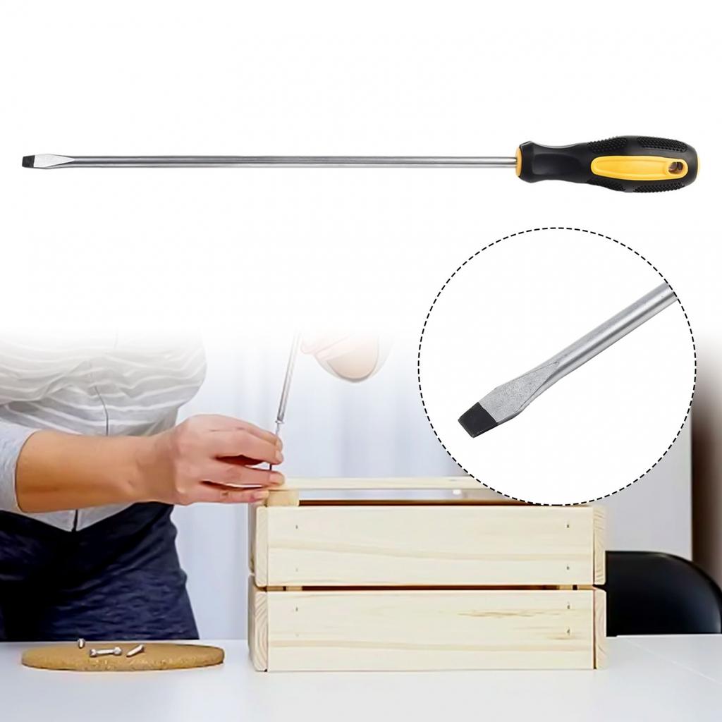 Удлиненная отвертка 6 мм из хромованадиевой легированной стали высокой твердости