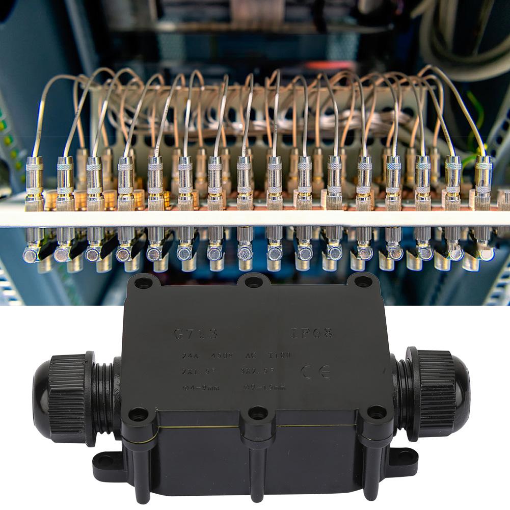Водонепроницаемая распределительная коробка IP68, электрический корпус, соединительный клеммный блок для кабеля (Двусторонний)