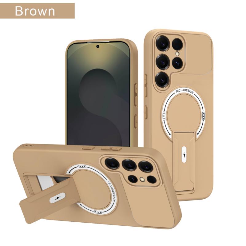 Прочный чехол-держатель для Magsafe для Samsung S26 S25 S24 S23 S22 Ultra Plus Edge FE A35 A36 A52 A54 A16 A15 A14 A12 A07 A06