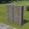 Day and Night - Day and Night Gabion Wall with Galvanized Steel Covers 100x20x100 Cm