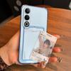 Ударопрочный прозрачный чехол для OPPO A3 Pro 5G с держателем для карт
