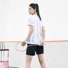 Li Ning Badminton Series Logo Легкие удобные шорты с коротким рукавом Повседневный спортивный комплект Унисекс комплекты AATU057-2
