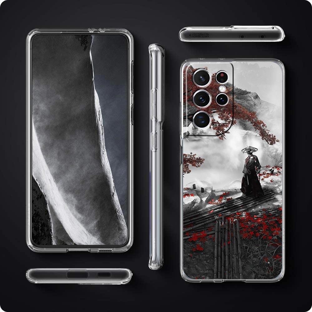 Японский Бусидо Самурай Прозрачный Силиконовый Чехол Для Телефона Для Samsung Galaxy S23 S22 5G S20 Ultra S21 FE 5G S10E S9 S8 S10 Plus Чехол