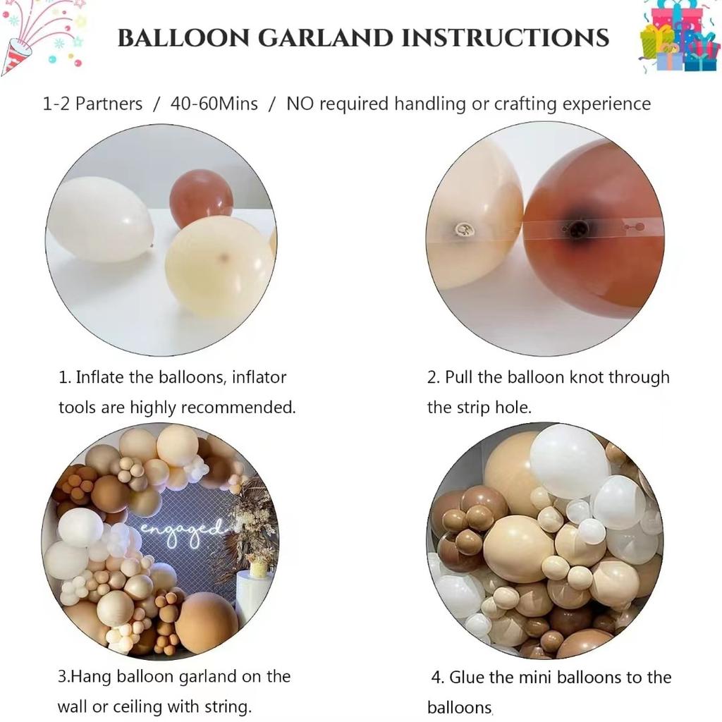 Набор цепочки из воздушных шаров телесного цвета для украшения на день рождения, украшение свадебной площадки, набор латексных шаров