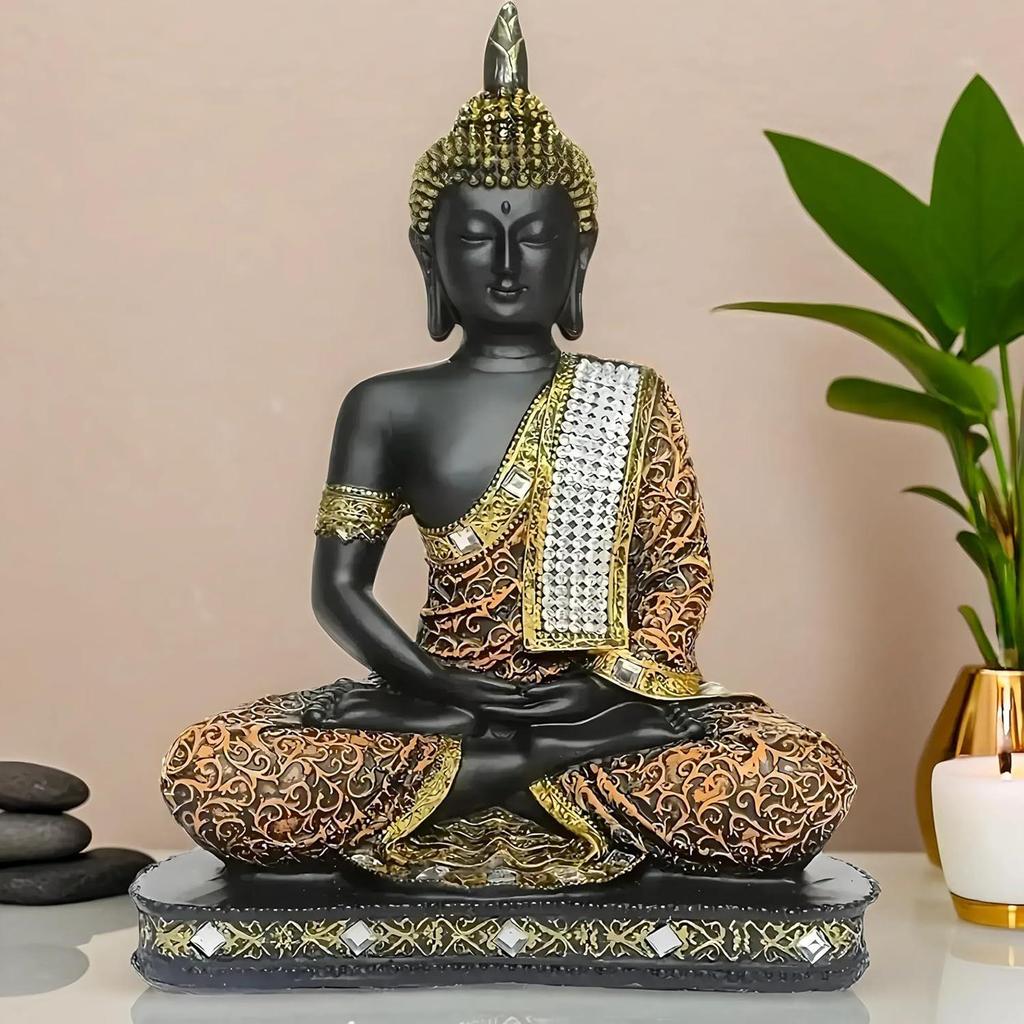 Centimetre Meditating Sitting Buddha Statue showpiece Idol Home Decor Items for Living Room and Gifts