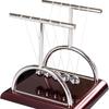 Newtons Cradle Balance Balls Desktop Decoration Fun Scientific Physics Gadget Stress Relief Tool For Office Classroom Living Room Desk (T Shape)
