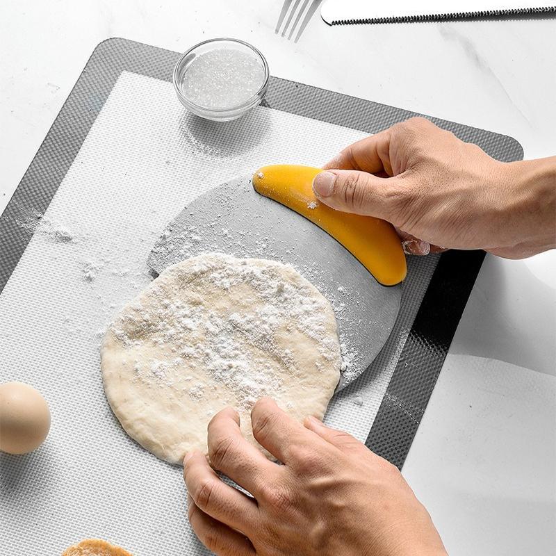 Скребок из нержавеющей стали для выпечки тортов, резак для муки, теста, молока, сахара, нож для соскабливания крема, кухонные принадлежности для выпечки