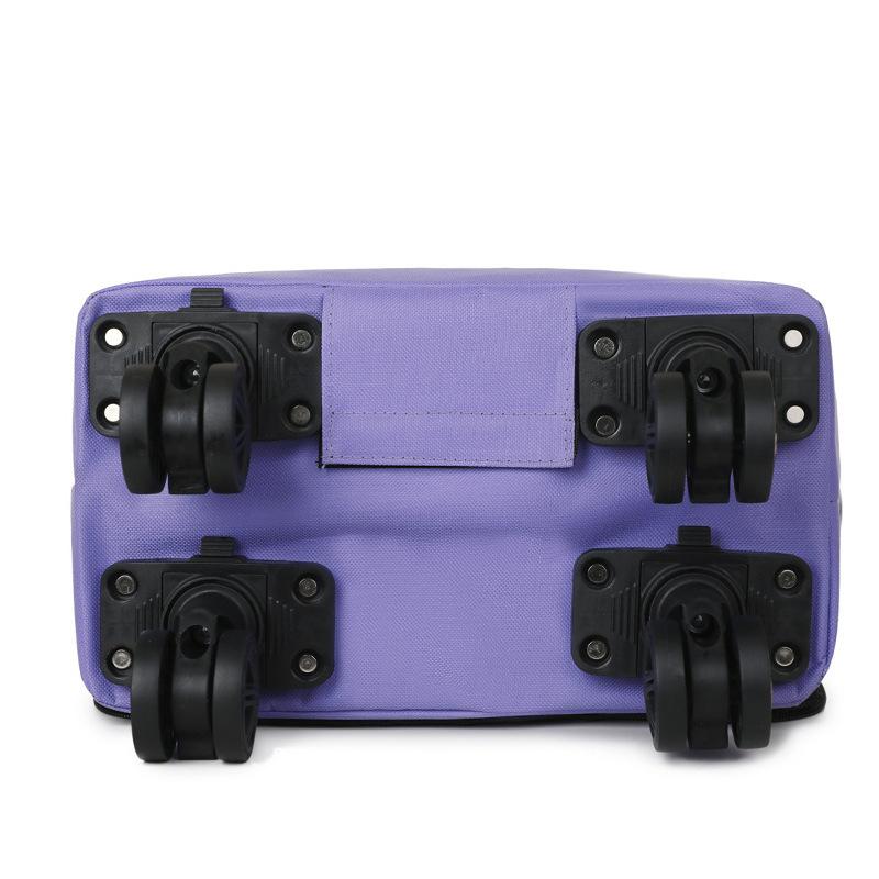 Новая вместительная дорожная сумка на колесах с поворотом на 360 градусов, сумка для продуктов, сумка на колесиках с выдвижной ручкой и колесами