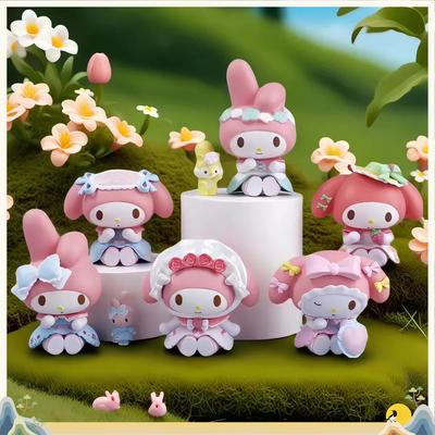 Новый Хороший Sanrio Пикник Клубника Сюрприз Слепой Бокс Чаепитие Моя Мелодия Настольное Украшение Подарок Слепой Бокс Милая Игрушка